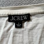 J.Crew  Crochet-trim puff-sleeve T-shirt in Ivory Size Small EUC Photo 1