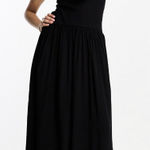 ASOS Ribbed Scoop Neck With Dropped Waist Dress Photo 0