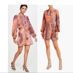 NWT divine heritage paisley orchid mini dress s Orange Photo 12