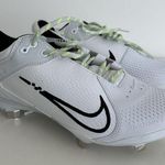 Nike Hyperdiamond 4 Pro Metal Softball Cleats Womens 8 White Black Metal Shoe Photo 0