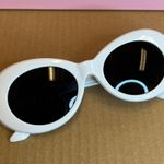 White Sunglasses Retro Sunglasses Photo 0