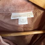 Westport 1962 Anthropologie Women’s Pink Velvet Quilted Moto Bomber Jacket Sz XL Photo 5