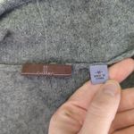 CULLAN Womens Gray 100% Cashmere Draped Waterfall Vest Cardigan Sweater Medium Photo 2