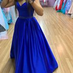 Sherri Hill Blue Ball Gown Photo 1