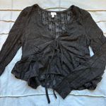 Love, Fire Black lace going out top Photo 0