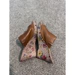 B.O.C. Born Concepts Brown Leather Floral Wedge Platform Slide Sandals Size 10 Photo 4