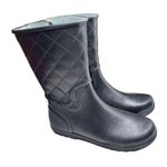 Sperry  Top-Sider Black Quilted Rubber Waterproof rain Boots Women's Shoes 10 Photo 0