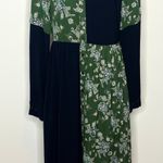 Pamela Love Paisley Patchwork Green Long Sleeve Shirt Dress Womens Size Medium Photo 5