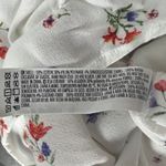 Forever 21  Floral White Open Back Short Sleeve Romper Size Medium Photo 8