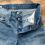 Levi's  Jeans Womens 27x26 Blue 501 Premium Big E Button Fly Classic Distressed Photo 5