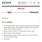 SKIMS  NWT cotton logo Demi bra Photo 6