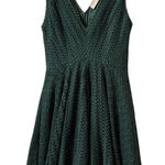 Sandro  FOREST GREEN BLISS CROCHET V-NECK DRESS Photo 0
