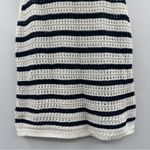 Madewell  Crochet-Knit Crewneck Sweater‎ Sleeveless Tank in Striped Sz L NEW Photo 4