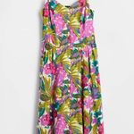 Gap Floral Midi Sun Dress Sz L Photo 3