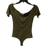 SLJ APPAREL Olive Green Ladies Ribbed Bodysuit NEW WITH TAG Size M/L Photo 6