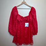 Majorelle  Revolve Brielle Lace Mini‎ Dress in Cabaret Pink Photo 1