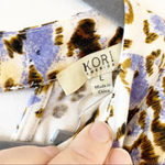 Kori  Leopard Print Cutout‎ Tunic Large New Photo 5