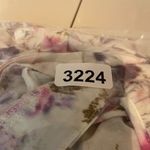 J.Crew  Women's 6 White‎ Floral Square Neck Cinched Waist Top in Kaleidoscope Photo 8