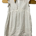 Mustard Seed  Dress Lace Ruffle Sleeves Lightweight Shorts Lined Small V Neck Photo 0