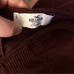 Hollister Women’s Ultra High Rise Maroon Corduroy Skirt Size Large Photo 2