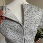 Vintage Y2K BlackTie Women’s 2 Silver Beaded Top Zip‎ Up Blouse Formal Cocktail Photo 3