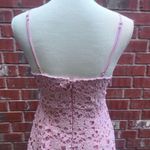 ASTR the Label Lace Light Pink Crochet Lace Midi Dress Woman's Size Medium Photo 6
