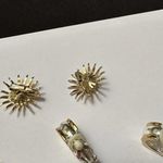 Lot Of 3 Clip On Earrings 2 Are Gold Tone 1 Is Two Tone Photo 9