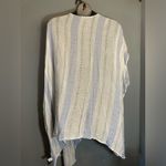 Blue Island  white and blue striped lightweight cover-up Photo 5