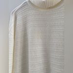Vince Camuto  Ivory Cream Turtleneck Ribbed Size M Photo 3