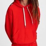 Rag and Bone Battle Red City Terry Organic Cotton Hoodie Sweatshirt Size S Photo 0