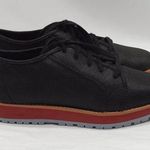 Qupid Shoes Women's Size 6 Black Metallic Low Top Lace Up Platform Photo 0