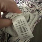 Talbots White & Purple Geometric Print 3/4 Sleeve Pullover Top Size L Photo 5