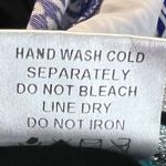 Sea y sand Blue Geometric One Piece Swimsuit with Neckline Size 12 Photo 7