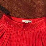 Revolution Dancewear Nylon apparel red rinestone pleated holiday skort small  Photo 2