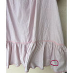 Pink Puff Sleeve Dress Striped Ruffle Hem Cottage Coquette Women’s Size 2X Photo 3