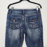 INC International Concepts Distressed Bootcut Jeans Size 8 Boot Cut Denim Blue Photo 6