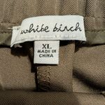 White Birch  Olive Green Faux Wrap Skirt XL | Minimalist Chic Capsule Basic Boho Photo 1