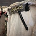 Free People Melanie tan floral beaded mini sleeveless dress size S Photo 7