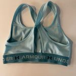 Under Armour Under Armour Blue Racerback Sports Bra Moisture-Wicking Photo 1