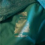 Danskin Teal Quarter Zip Pullover with Crossed Back Photo 1