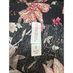 Xhilaration Multicolor Floral Short Puff Sleeve Scoop Neck Tie Jumpsuit Size S Photo 3