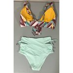 Soludos Soluna Swim Chevron Print Bikini Top and Bathing Suit Bottoms Coords Matching Set Size S 🪷 Photo 3