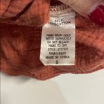 easel  WOMENS LIGHTWEIGHT BUTTON UP BLOUSE SHIRT ORANGE SMALL BOXY FIT Photo 2