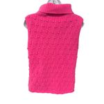 MAG Turtleneck Cable Knit Bobble Vest Sweater Lambswool Women Size M Pink Size M Photo 1