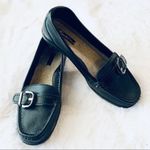 Thom McAn Black Leather Slip On Loafers Size 5.5 Professional Work Flats Photo 10