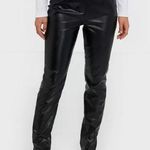 Missguided Missgurded black Co Ord Side Split Faux Leather trousers pants, size 2 Photo 0