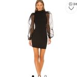 Lea & Viola  Black Dress with Sheer Sleeves Photo 1