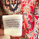 Honey Punch  Mixed Print Bohemian Kimono Red and Blue Large Lightning Photo 5