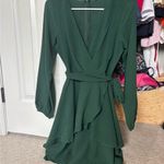 Amazon Deep Green Long Sleeve Dress Photo 4