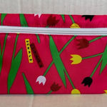 Clinique  X Donald Floral Tulip Makeup Cosmetic Bag NEW NWOT Photo 0